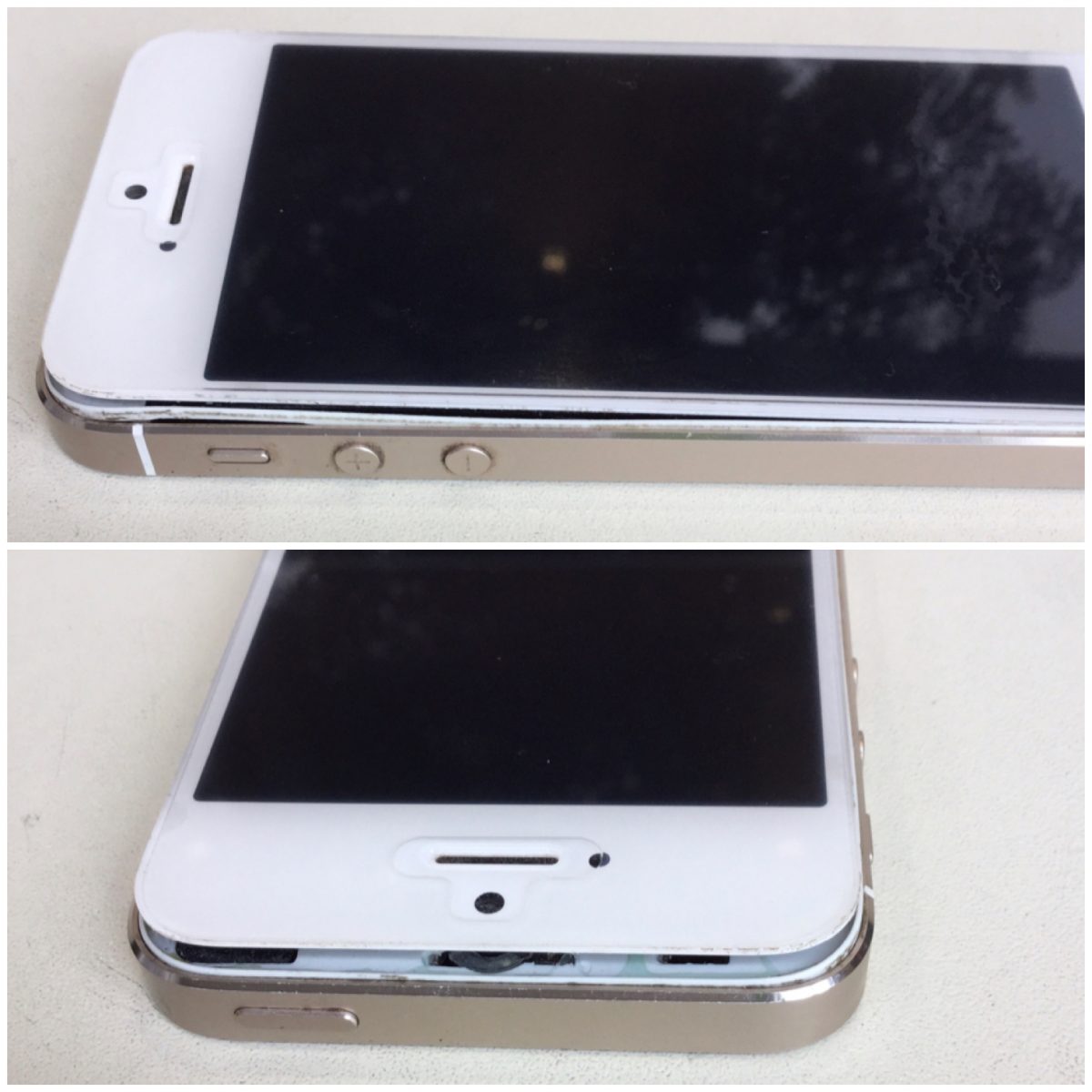 iPhone5sの電池が膨らんで画面が浮いていても直ります