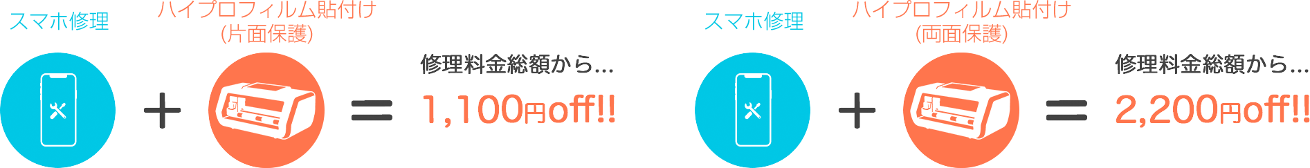 セット修理がお得！