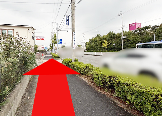 iCracked Store イオン守山への道順2