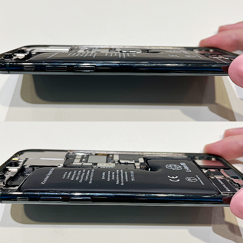 バッテリーが膨張したiPhone 11の修理