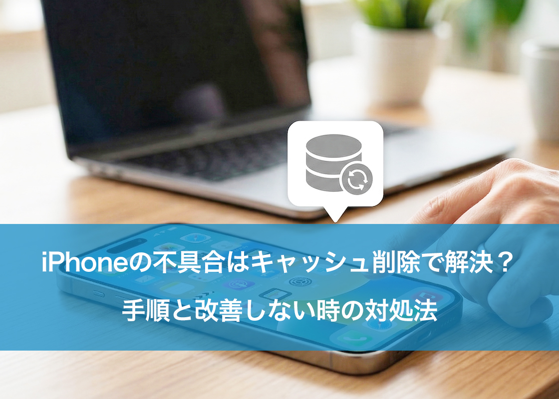 iPhoneの不具合はキャッシュ削除で解決?手順と改善しない時の対処法