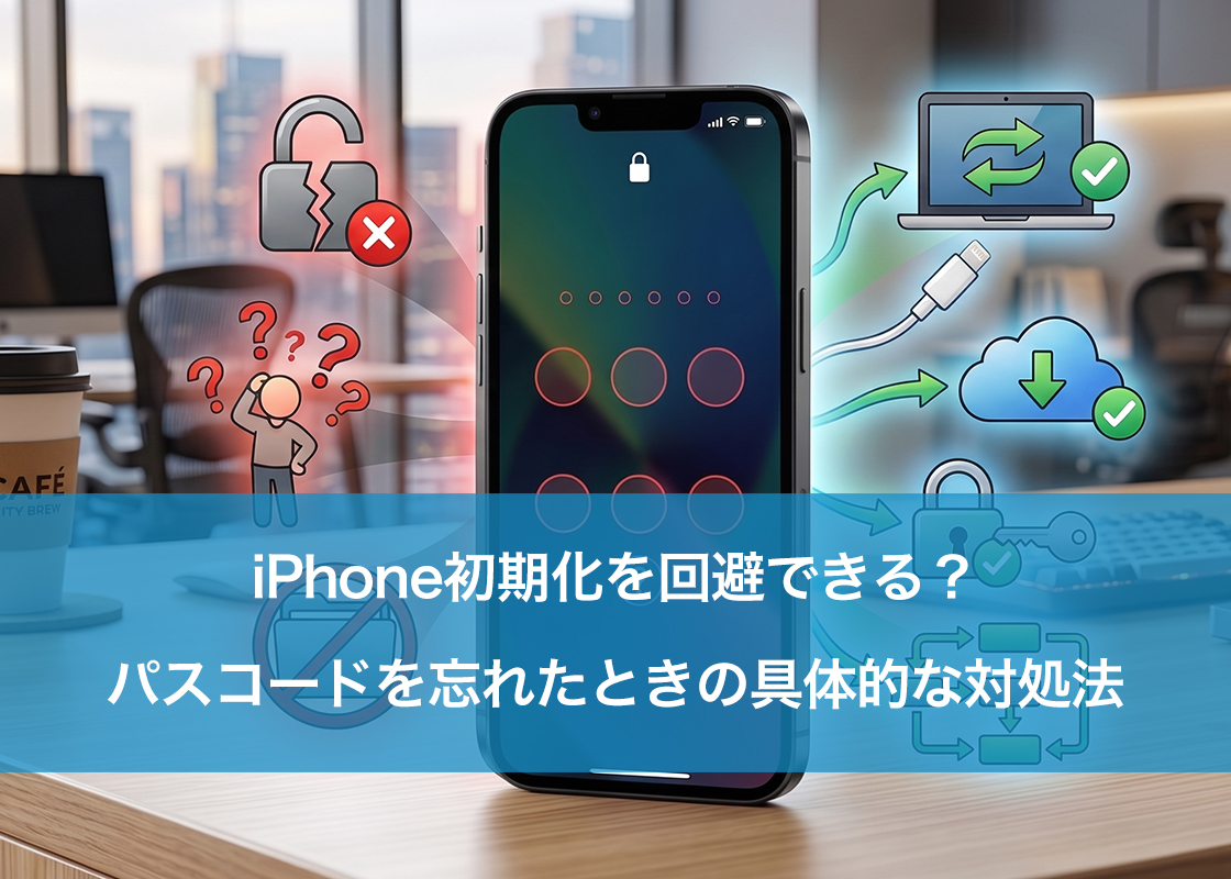 iPhone初期化を回避できる？パスコードを忘れたときの具体的な対処法
