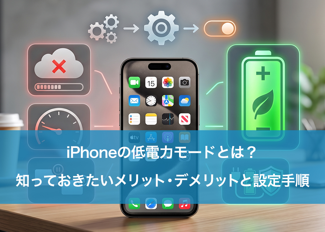 iPhoneの低電力モードとは？知っておきたいメリット・デメリットと設定手順