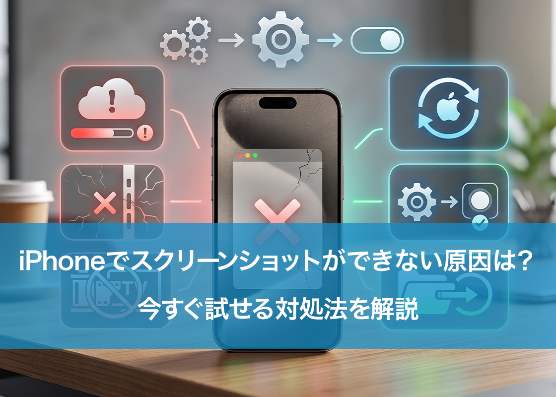 iPhoneでスクリーンショットができない原因は?今すぐ試せる対処法を解説